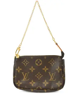 Louis Vuitton Pre-Owned: Коричневый клатч 