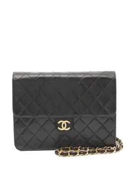 CHANEL Pre-Owned: Чёрная сумка 