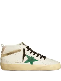 Golden Goose: Белые кроссовки  Mid Star