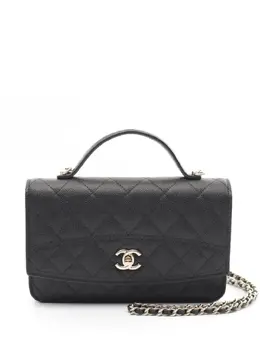 CHANEL Pre-Owned: Чёрная сумка 