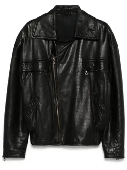 Versace Pre-Owned: Кожаная куртка 