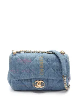 CHANEL Pre-Owned: Голубая сумка 