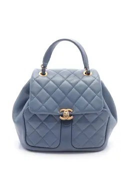 CHANEL Pre-Owned: Голубой рюкзак 