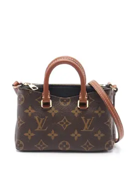Louis Vuitton Pre-Owned: Коричневая сумка-шоппер 