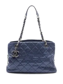CHANEL Pre-Owned: Голубая сумка 