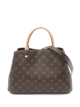 Louis Vuitton Pre-Owned: Коричневая сумка-шоппер 