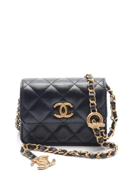 CHANEL Pre-Owned: Чёрная сумка 