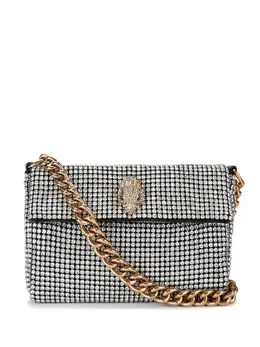 Kurt Geiger London: Серебристая сумка 