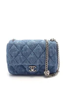 CHANEL Pre-Owned: Голубая сумка 