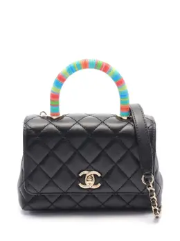 CHANEL Pre-Owned: Чёрная сумка 