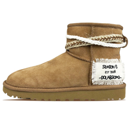 UGG: Бежевые ботинки  Classic Mini