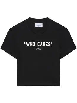 Off-White: Чёрная футболка 