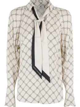 Elisabetta Franchi: Белый шарф 