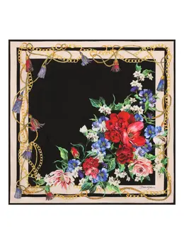 Dolce & Gabbana: Чёрный шарф 