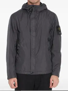 Stone Island: Куртка  Crinkle Reps с капюшоном