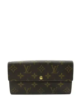 Louis Vuitton Pre-Owned: Коричневый кошелёк 