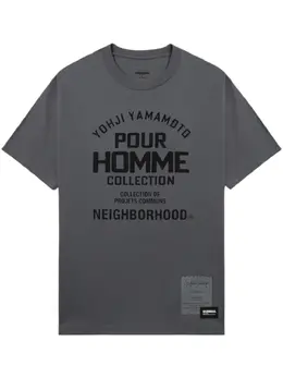 Yohji Yamamoto: Футболка с принтом 