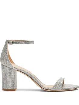 Stuart Weitzman: Серебристые сандалии  Nudist