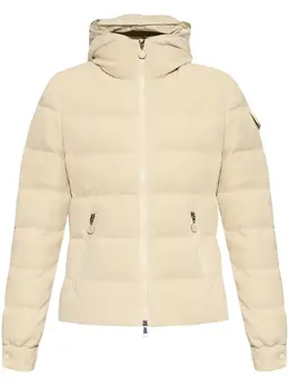 Moncler: Бежевая куртка 