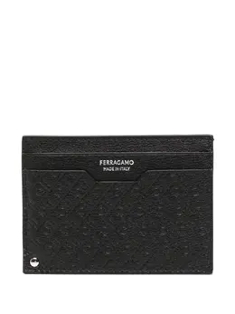 Ferragamo: Чёрный картхолдер 