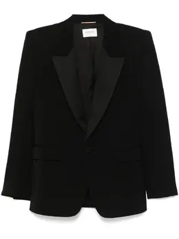 Saint Laurent: Чёрный жакет 