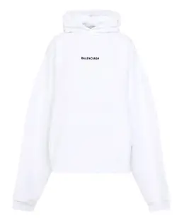 Balenciaga: Белая толстовка 