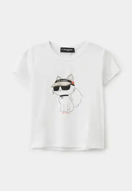 Karl Lagerfeld Kids: Белая футболка 