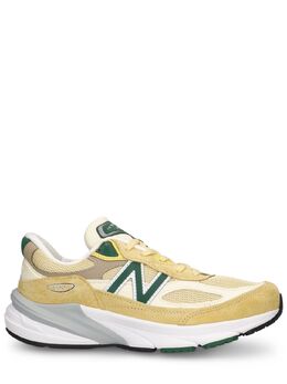 NEW BALANCE: Жёлтые кроссовки  990