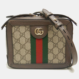 Gucci: Коричневая сумка  Ophidia GG