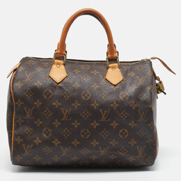 Louis Vuitton: Коричневая сумка  Speedy 30