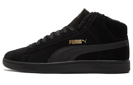 PUMA: Чёрные кроссовки  Smash V2 Mid