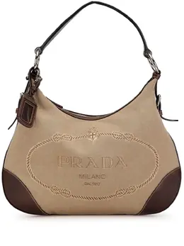 Prada Pre-Owned: Коричневая сумка 