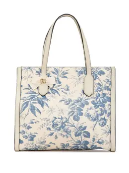 Gucci Pre-Owned: Сумка-шоппер с растительным принтом 
