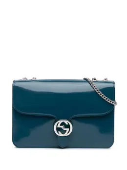 Gucci Pre-Owned: Голубая сумка через плечо 