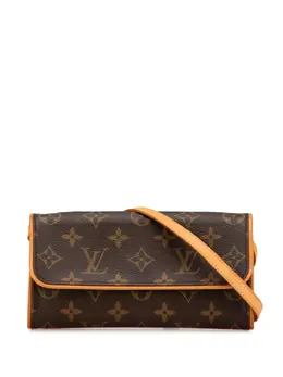 Louis Vuitton Pre-Owned: Коричневая сумка через плечо 