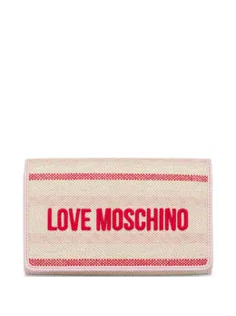 Love Moschino: Светлая сумка через плечо 