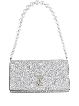 Jimmy Choo: Серебристая сумка 