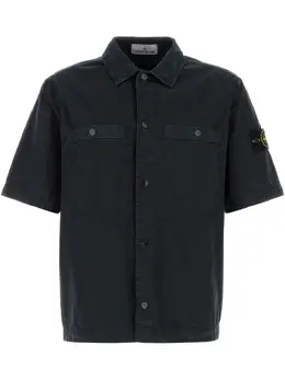 Stone Island: Синяя рубашка  Compass