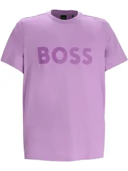 BOSS: Фиолетовая футболка 
