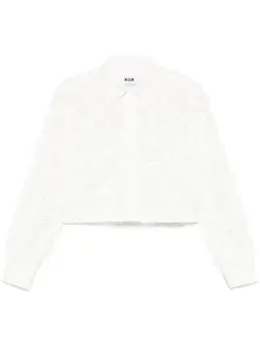 MSGM: Белая рубашка 