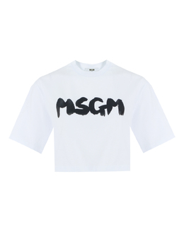 MSGM: Белая футболка 