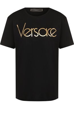 Versace: Хлопковая футболка 