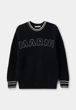 Marni: Чёрный свитер 