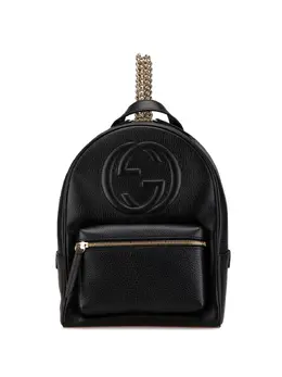 Gucci Pre-Owned: Чёрный рюкзак 