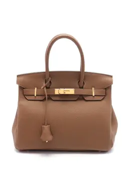 Hermès Pre-Owned: Коричневая сумка-шоппер 