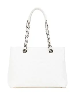 CHANEL Pre-Owned: Белая сумка-шоппер 