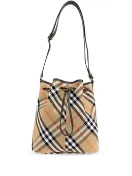 Burberry: Бежевая сумка  Vintage Check