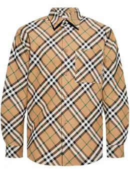 Burberry: Бежевая рубашка 