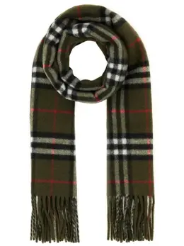 Burberry: Зелёный шарф 