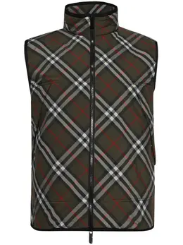 Burberry: Зелёный жилет 